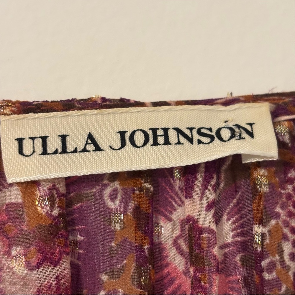 Ulla Johnson Brisa Mini Dress in Claret Patchwork Size 6 - Picture 14 of 15